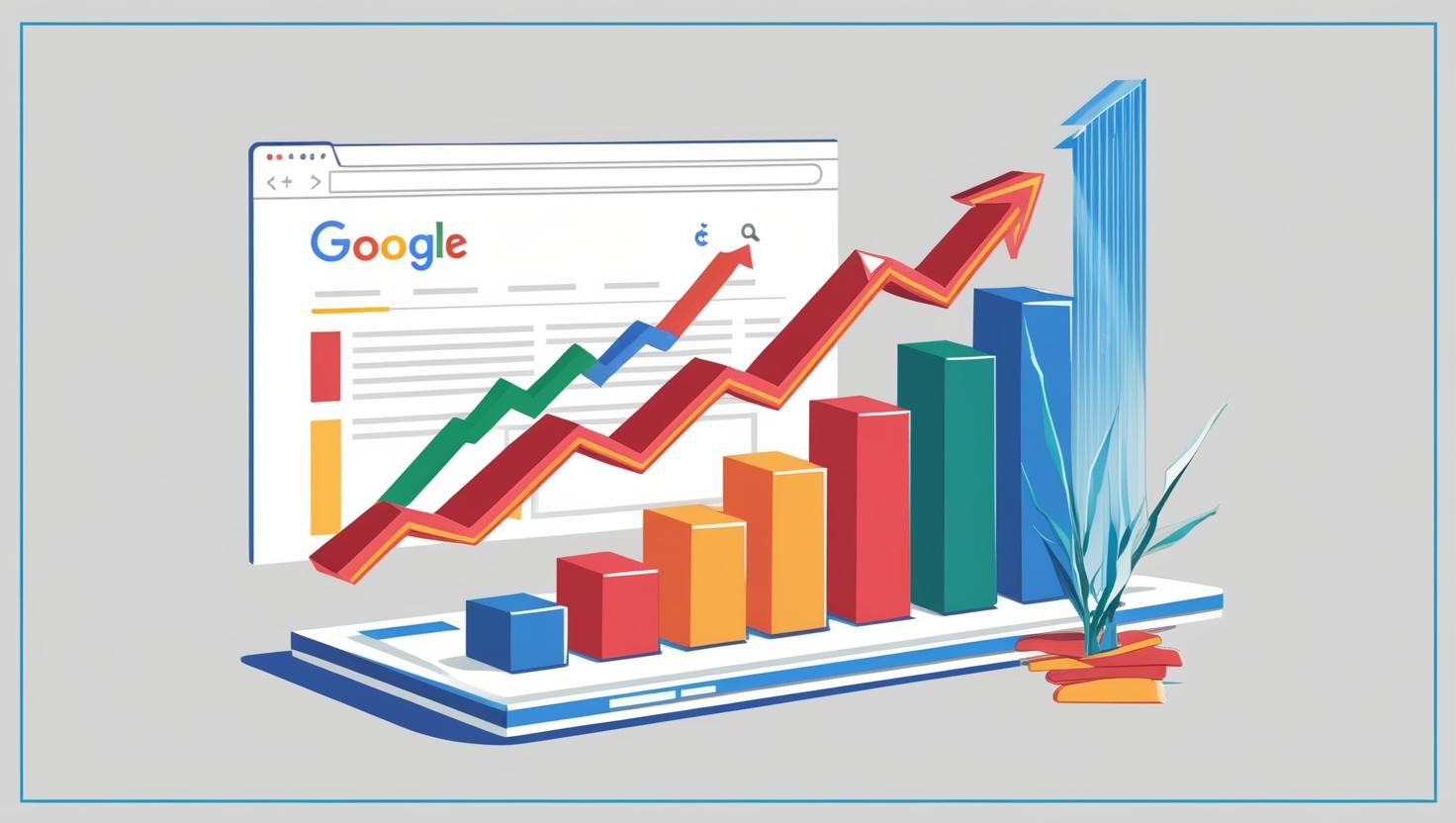 Veranschaulichung von Google Aufstieg dank SEO