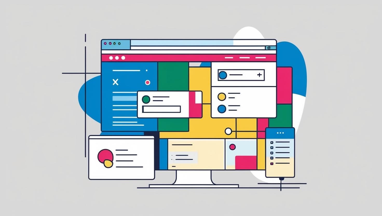 Veranschaulichung von Webdesign