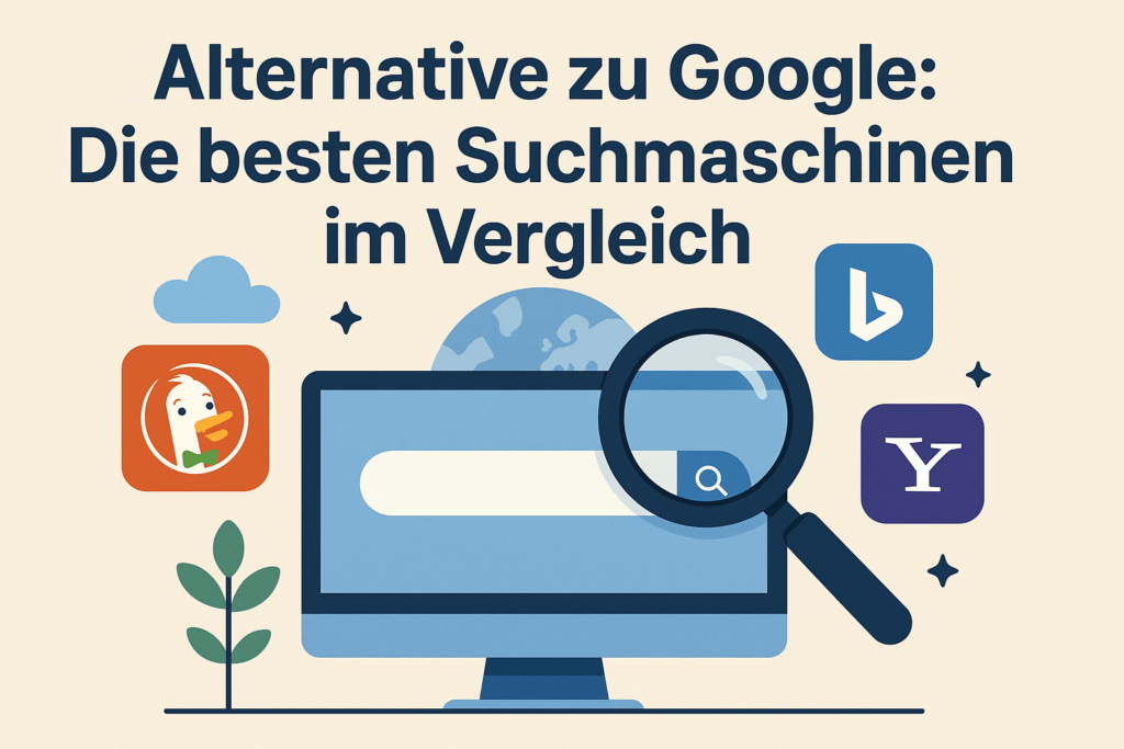 Vergleich verschiedener Suchmaschinen-Anbieter